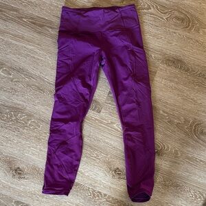 lululemon athletica Girls Purple Performance Leggings